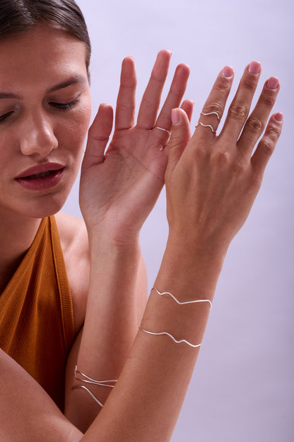 Bague ajustable Lignes